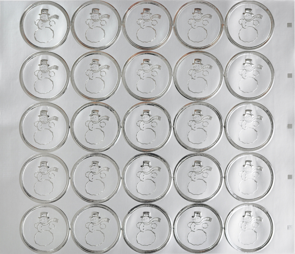 Sigill silver, 25 sigill/ark. Ange antal ark